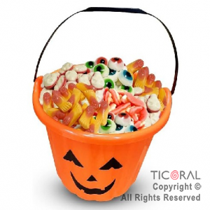 BALDE CARAMELERA HALLOWEEN CALABAZA x 1